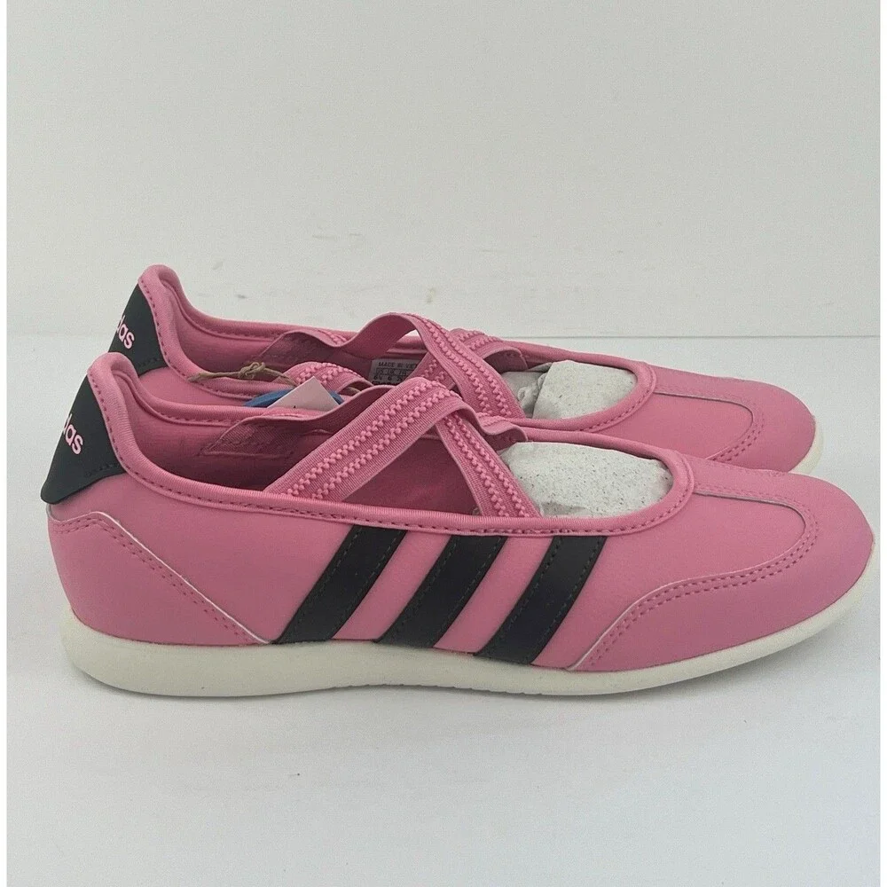 Adidas Barreda Mary Jane Sneakers Bliss Pink Black JP6738 Youth 6.5 New
